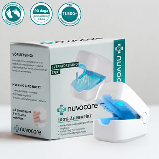 NuvoCare – Blá ljósmeðferð við naglasveppi heima