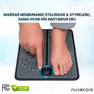 NUVOCARE - EMS LAGFÆRING FYRIR BÓLGNA FÆTUR HEIMA