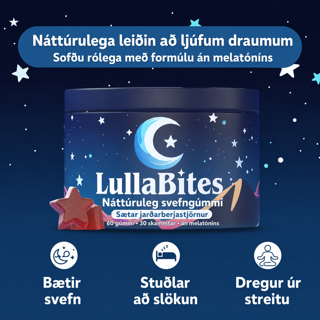 Lullabites - náttúruleg svefngúmmí