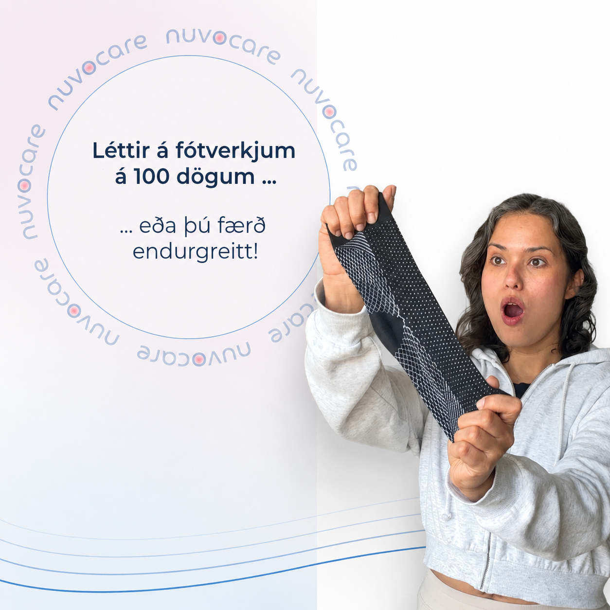 Þrýstisokkar | Fáðu samstundis létti við bólgnum og aumum fótum.