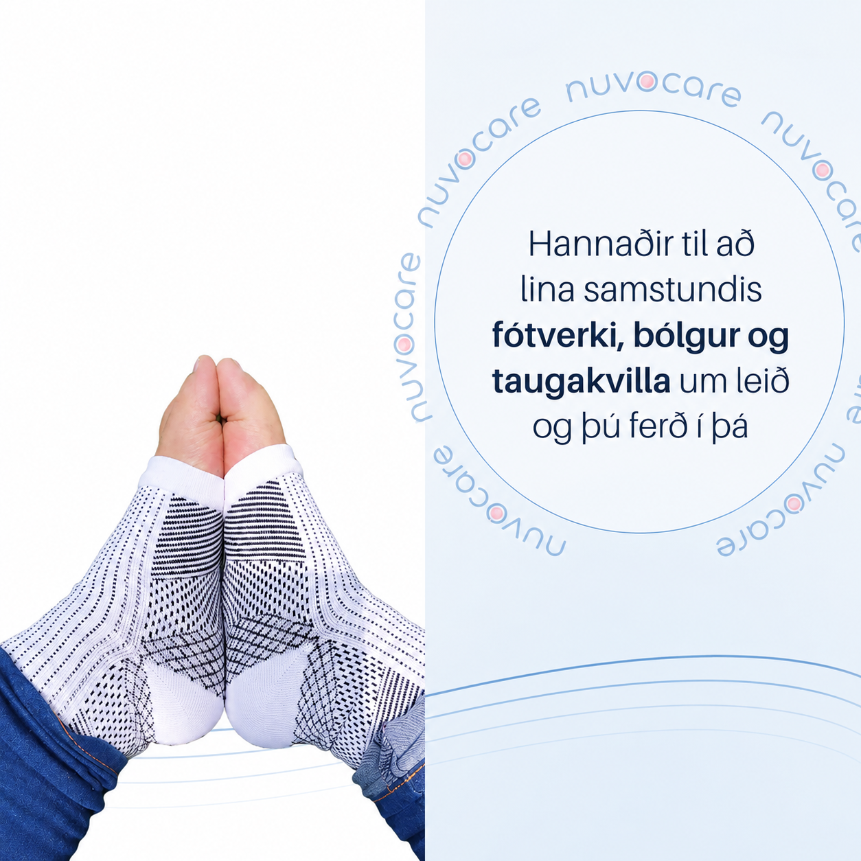 Þrýstisokkar | Fáðu samstundis létti við bólgnum og aumum fótum.